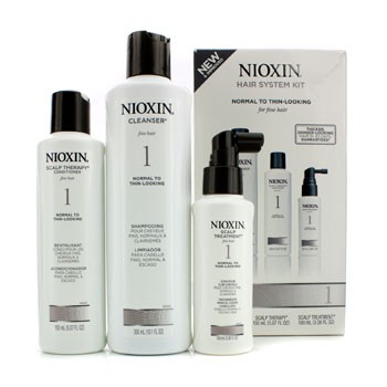System 1 System Kit For Fine Hair Normal to Thin-Looking Hair (Box Slightly Damaged) Nioxin Image
