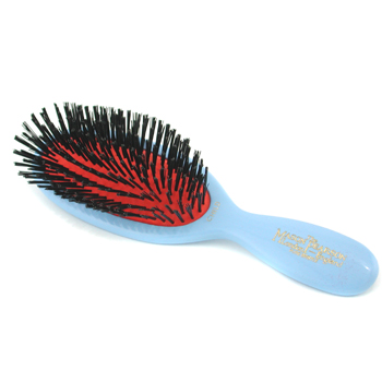 blue hairbrush