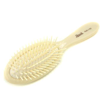 Carbon Fibre Brush - Ivory Colour ( 18cm & Round ) Janeke ( Made In Italy ) Image