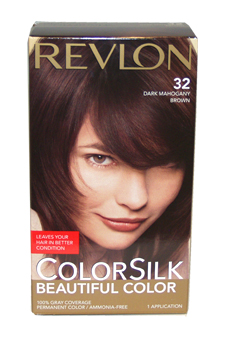 ColorSilk Beautiful Color #32 Dark Mahogany Brown Revlon Image