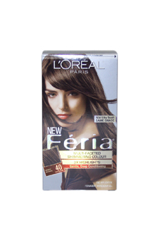 Feria Multi-Faceted Shimmering Color 3X Highlights # 40 Deeply Brown - Natural LOreal Image