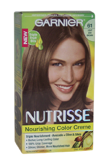 Nutrisse Nourishing Color Creme # 61 Light Ash Brown Garnier Image