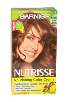 Nutrisse Nourishing Color Creme # 535 Medium Golden Mahogany Brown Garnier Image