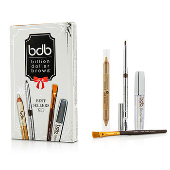 Best Sellers Kit: 1x Universal Brow Pencil 0.27g/0.009oz 1x Brow Duo Pencil 2.98g/0.1oz 1x Smudge Brush 1x Brow Gel 3ml/0.1oz Billion Dollar Brows Image