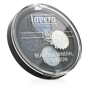 Beautiful Mineral Eyeshadow Quattro - # 07 Blue Platinum Lavera Image