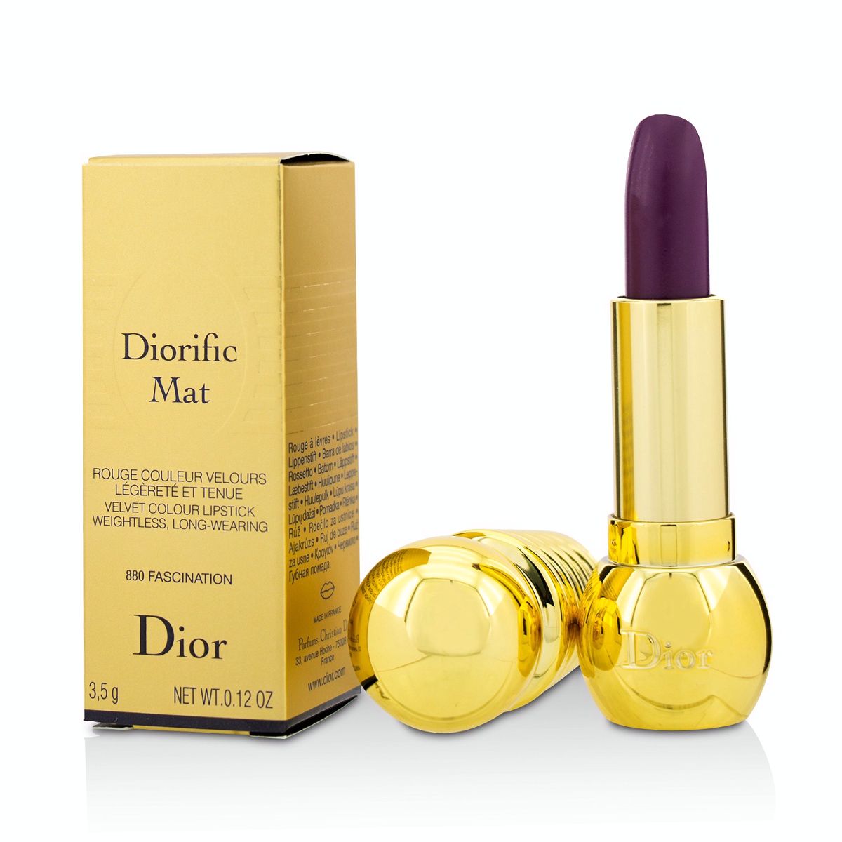 Diorific Mat Velvet Colour Lipstick - # 880 Fascination Christian Dior Image