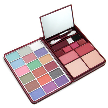 MakeUp Kit G0139-2 : 18x Eyeshadow 2x Blusher 2x Pressed Powder 4x Lipgloss Cameleon Image