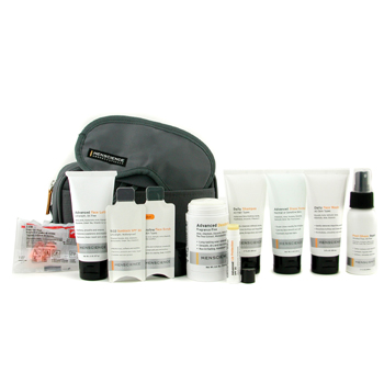 Travel Kit: Face Wash + Lotion + Shave Formula + Post-Shave Repair + Shampoo + Deodorant + Lip Protection + Eye Mask + Ear Plugs + Bag Menscience Image