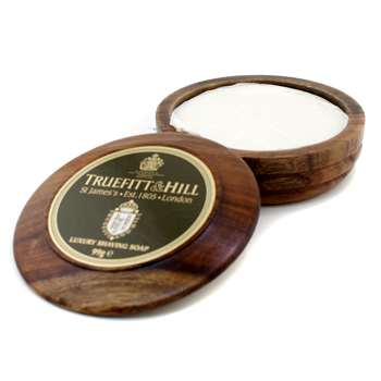 Luxury Shaving Soap In Wooden Bowl Truefitt & Hill Image