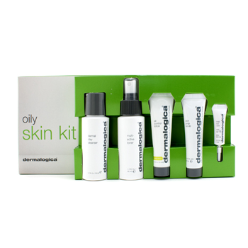 Oily Skin Kit: Cleanser 50ml + Toner  50ml + Lotion  22ml + Scrub 22ml + Total Eye Care 4ml + 2 Samples Dermalogica Image