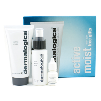 Quench Thirsty Skin Set: Active Moist 100ml + Multi-Active Toner 50ml + Skin Hydrating Booster 7ml Dermalogica Image