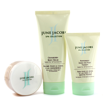 At Home Spa Kit: Peeling Masque + Hand & Foot Therapy + Body Balm June Jacobs Image