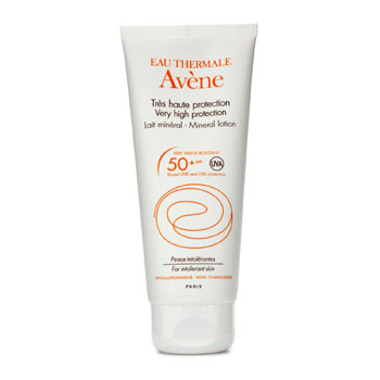 Very High Protection Mineral Lotion SPF 50+ (For Intolerant Skin) Avene Image
