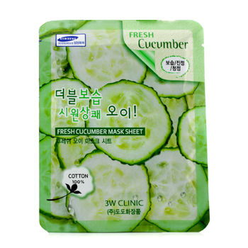 Mask Sheet - Fresh Cucumber 3W Clinic Image