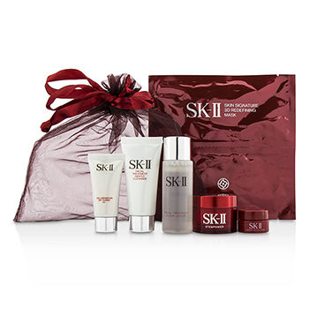 SK II Promotion Set: Cleanser 20g + Clear Lotion 30ml + Stempower 15g + Stempower Eye Cream 2.5g + 3D Mask 1pc+ Surge UV 8.4g SK II Image