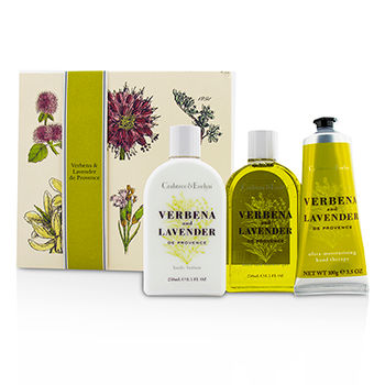 Verbena & Lavender Essentials Set: Bath & Shower Gel 250ml + Body Lotion 250ml + Hand Therapy 100g Crabtree & Evelyn Image