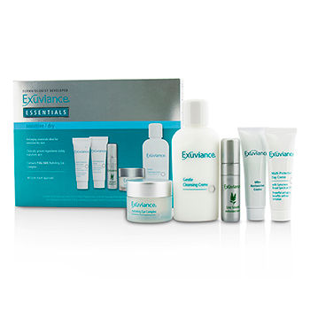 Essentials Kit (Sensitive/ Dry): Cleansing Creme + Eye Complex + Day Creme + Restorative Creme + Antioxidant Serum Exuviance Image