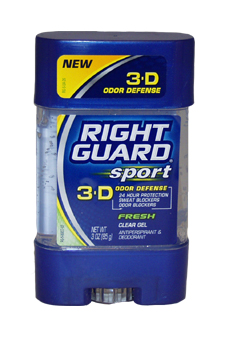 Sport 3-D Odor Defense Antiperspirant & Deodorant Clear Gel Fresh Right Guard Image