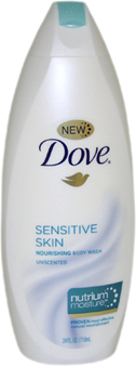 Sensitive Skin Nourishing Body Wash Unscented with NutriumMoisture Dove Image