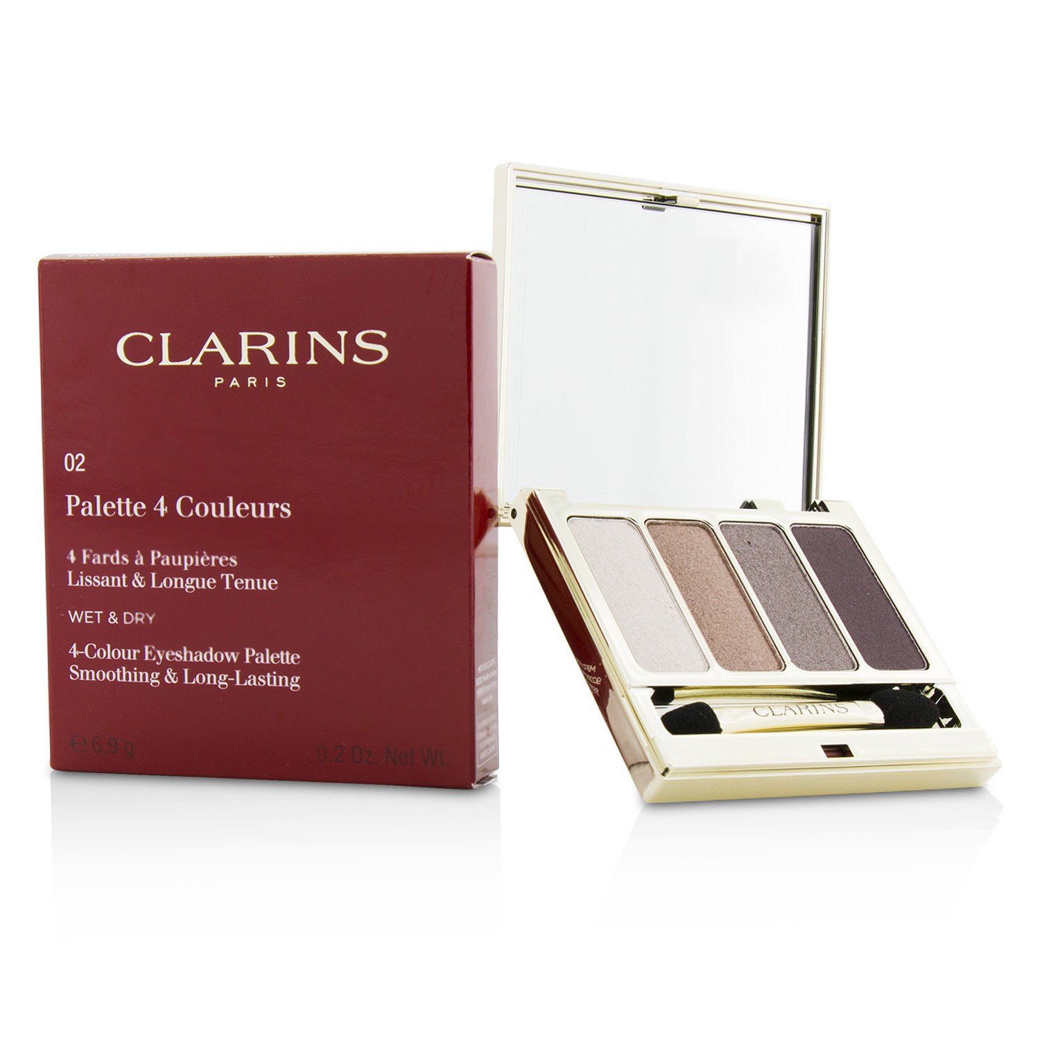 4 Colour Eyeshadow Palette (Smoothing & Long Lasting) - #02 Rosewood Clarins Image