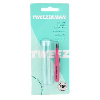 Mini Slant Tweezer - Flamingo Pink Tweezerman Image