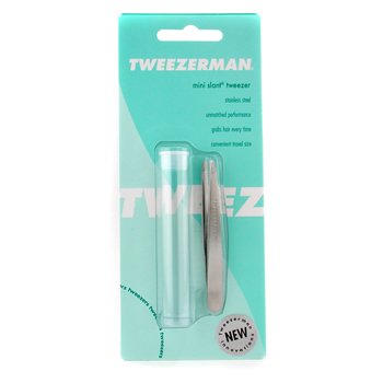 Mini Slant Tweezer - ( Classic Stainless ) Tweezerman Image