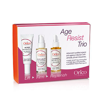 Age Resist Trio: Face Oil 30ml/1.01oz + Firming Elixir 30ml/1.01oz + Eye Elixir 25ml/0.85oz Orico London Image