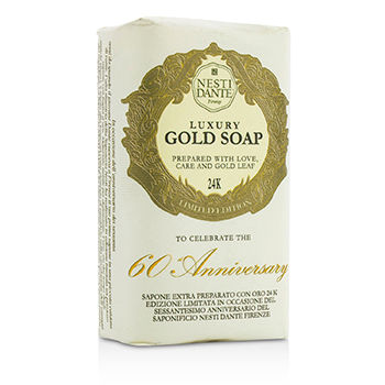 60 Anniversary Luxury Gold Soap With Gold Leaf (Limited Edition) Nesti Dante Image