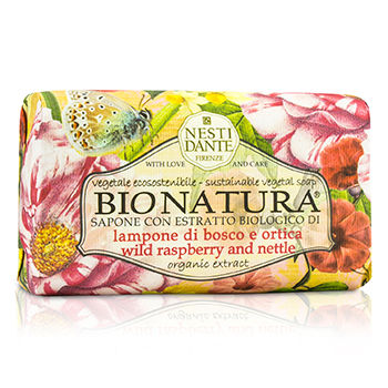 Bio Natura Sustainable Vegetal Soap - Wild Raspberry & Nettle Nesti Dante Image