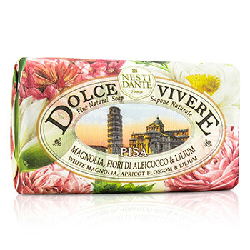 Dolce Vivere Fine Natural Soap - Pisa - White Magnolia Apricot Blossom & Lilium Nesti Dante Image