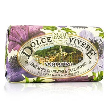 Dolce Vivere Fine Natural Soap - Portofino - Flax Rose Water & Marine Lily Nesti Dante Image